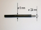 Gaine de cable les 5 mtres  int 2.4mm  ext 5mm
