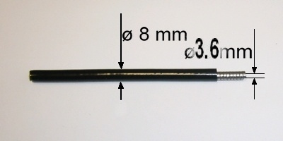 Gaine de cable les 5 mtres  int 3.6mm  ext 8mm