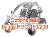 Options pour buggy PGO 150/200