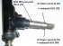 Pivot gauche de direction pour buggy PGO 50/150/200 avec rotules dmontables