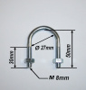 Etrier inox pour tube � 27 mm