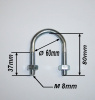 Etrier inox pour tube � 60 mm