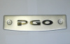 Plaque m�tallique avant avec logo pour buggy PGO 150/200/250