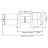 Treuil �lectrique avec relais 12V Force 1134 kgs