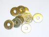 Rondelles plates larges � int 4mm,le sachet de 10