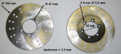 Disques de frein pour buggy Chinois XINLING-DAZON-KINROAD ....
