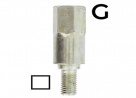 Adaptateur carr de 6 x 6 mm