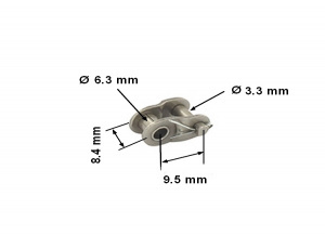 Attache de chane de transmission (demi-maillon pas de 9.5)