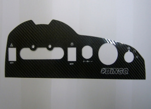 Autocollant de tableau de bord carbone pour buggy PGO 500