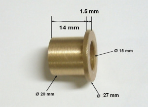 Bague bronze de triangle inf�rieur pour buggy PGO 50/150/200/250