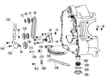 Cha�ne de pompe � huile pour buggy PGO 600