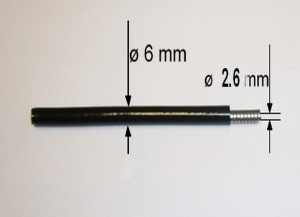 Gaine de cable les 5 mtres  int 2.6mm  ext 6mm