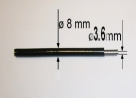 Gaine de cable les 5 mètres Ø int 3.6mm Ø ext 8mm