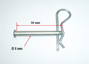 Goupille de scurit  8 mm X 50 mm, l'unit