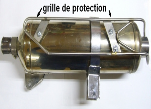 Grille de protection du silencieux d'�chappement pour buggy PGO 500