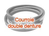 Courroie double denture