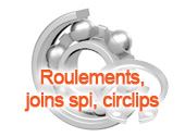 Roulements joints spi circlips