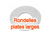 Rondelles plates larges