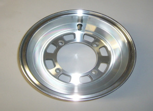 Jante arrire en aluminium poli pour buggy PGO 50/150/200/250