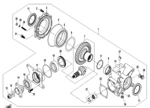 Joint spi de sortie de pont arri�re pour buggy OXO et PITBUG 500