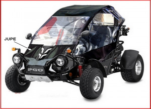 Jupe avant pour buggy PGO 250 R