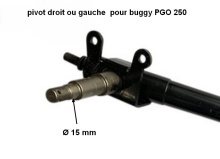 Kit de réparation de pivot droit ou gauche pour buggys PGO 150/200/250 Kit de réparation de pivot droit ou gauche pour buggys PGO 150/200/250