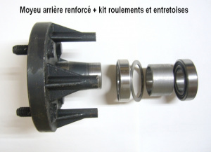 Moyeu de roue arri�re pour buggy OXO 500 et PITBUG 500