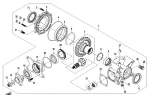 Joint spi de sortie de pont arrire pour buggy OXO et PITBUG 500