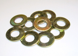 Rondelles plates standard  int 12 mm, le sachet de 10