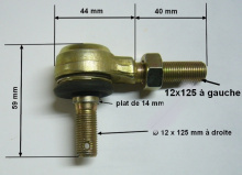 Rotule de biellette de direction pour buggy chinois
