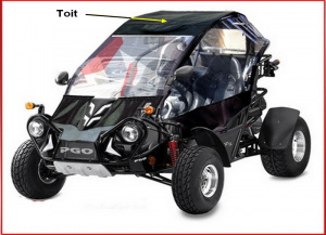 Toit pour buggy PGO 250