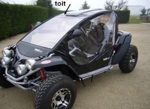 Toit souple pour buggy PGO 500